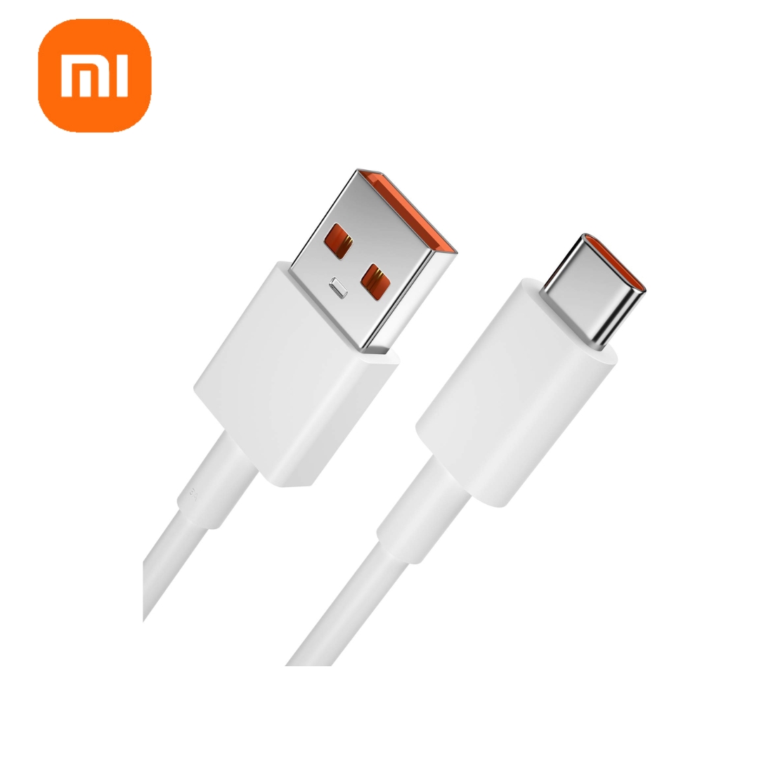 Cargador Xiaomi con cable USB a USB C 67W Blanco
