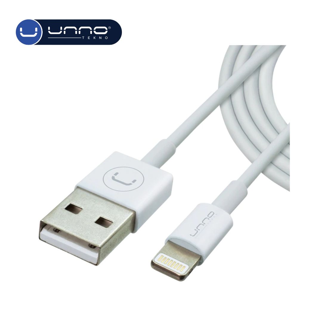 Cable UNNO TEKNO Lightning 1.5 mts Blanco (CB4053WT)