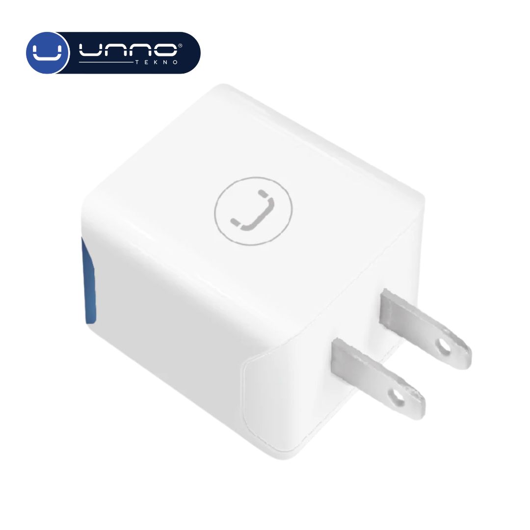 Cargador UNNO TEKNO Dual USB 2.1A 5V Blanco (PW5052WT)