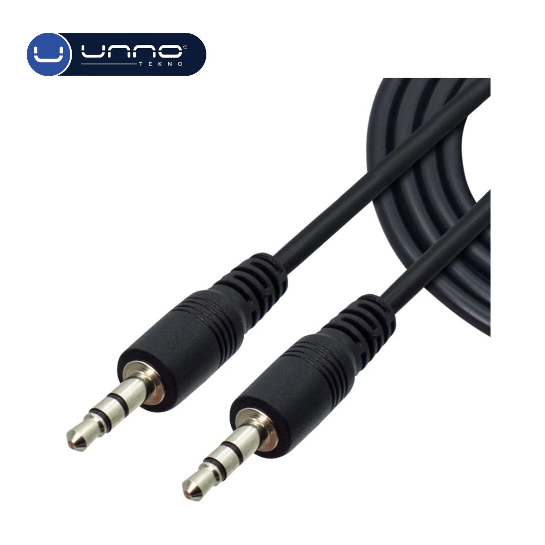 Cable UNNO TEKNO Audio 3.5 mm 1.5 mts Negro (CB4052BK)