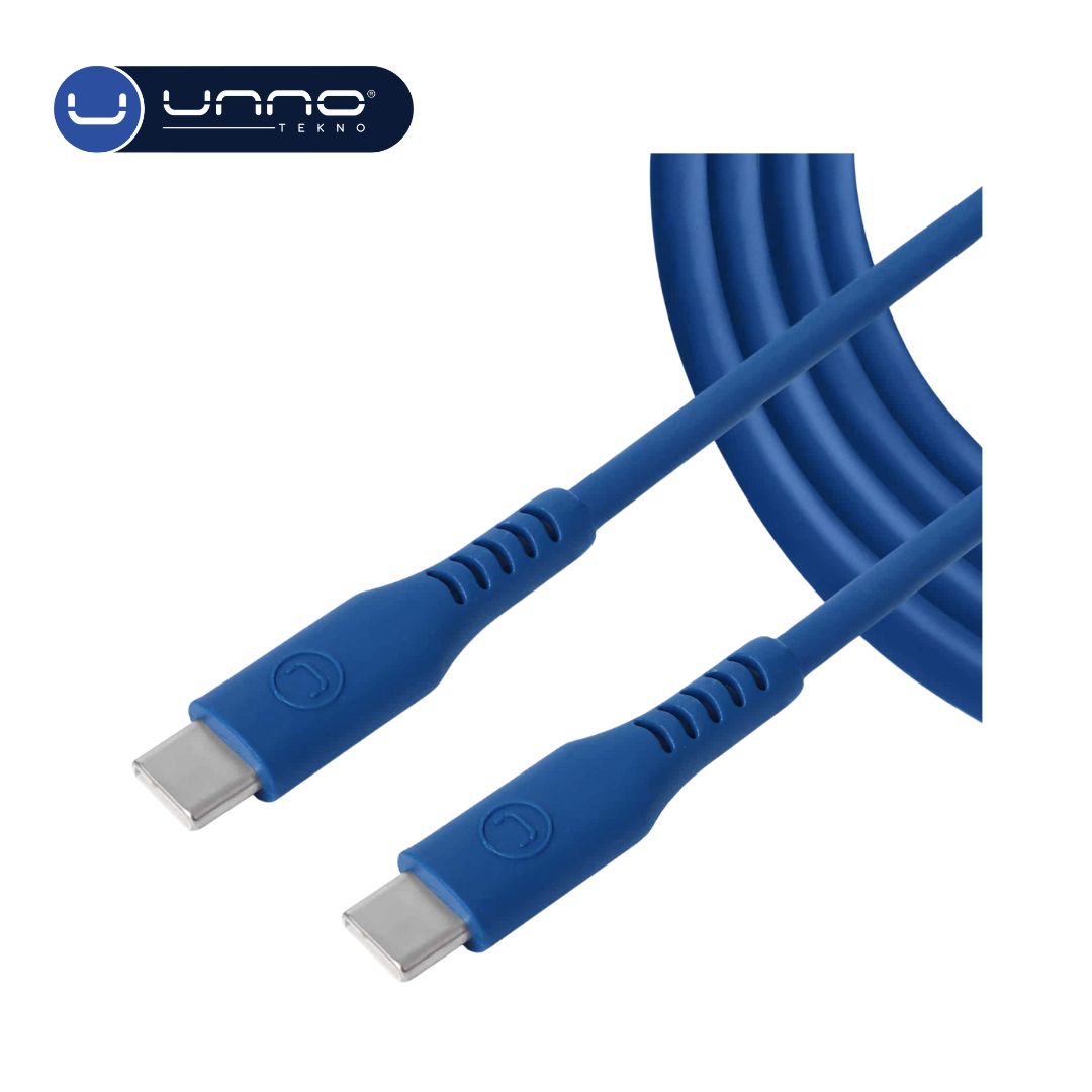 Cable UNNO TEKNO USB-C a USB-C 1.5m Azul (CB4073BL)