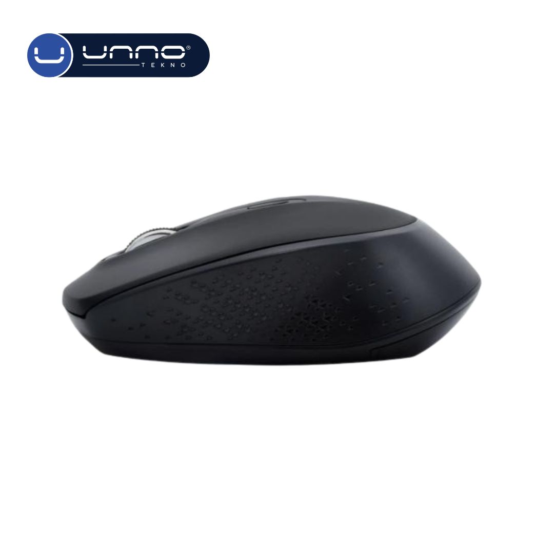 Mouse UNNO TEKNO Contour Inalambrico Negro (MS6528BK)