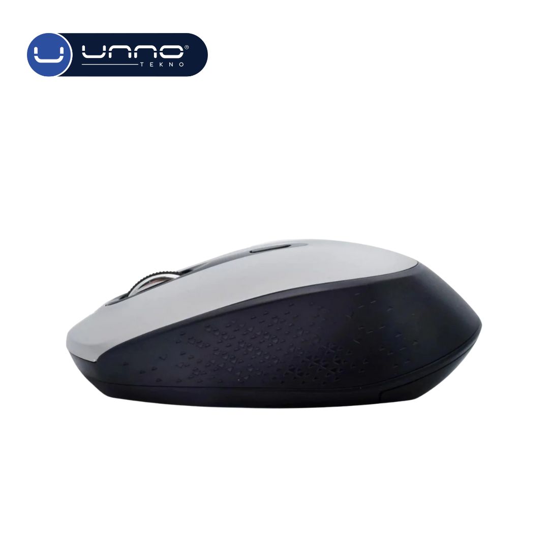 Mouse UNNO TEKNO Contour Inalambrico Plateado (MS6528SV)
