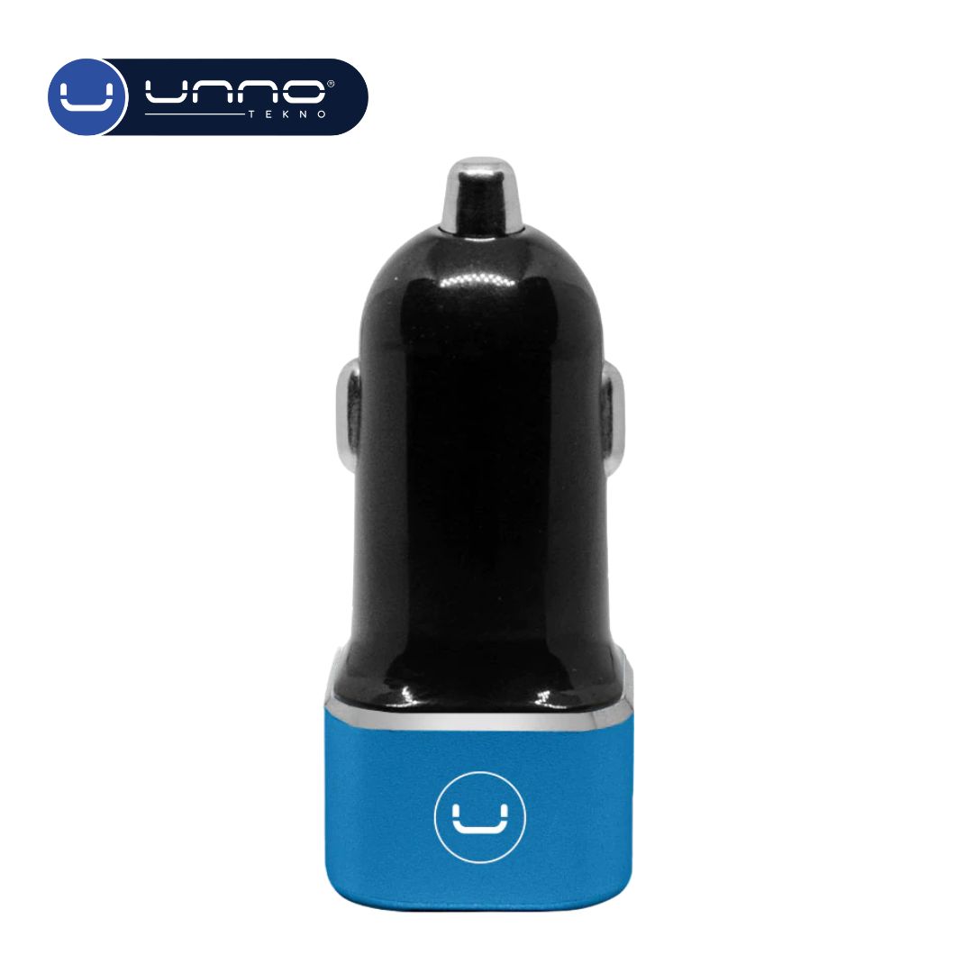 Cargador UNNO TEKNO para Carro Dual USB-A y USB-C Negro (PW5025BK)