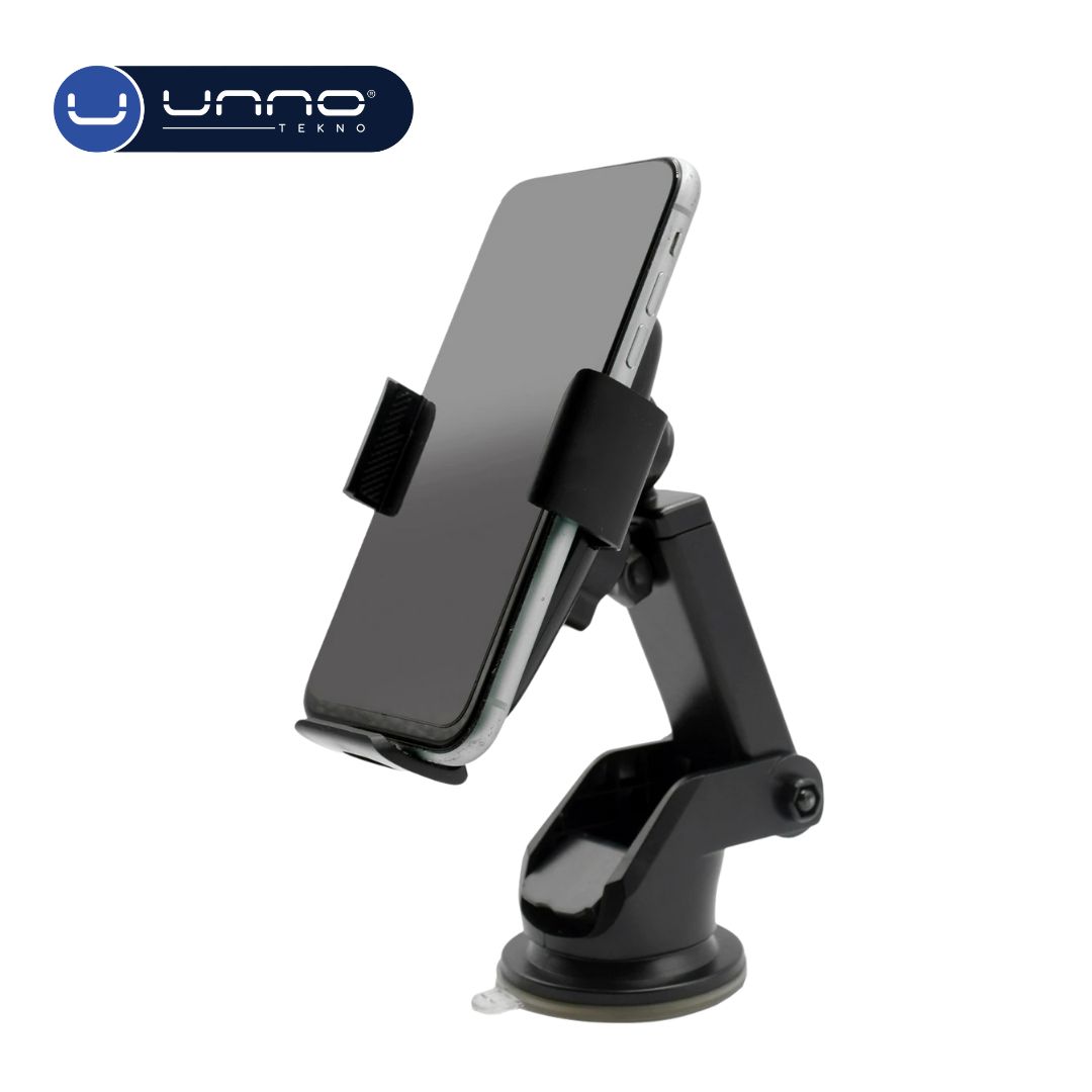 Soporte para telefono con brazo extendible y cargador inalambrico UNNO TEKNO Negro (CH3009BK)