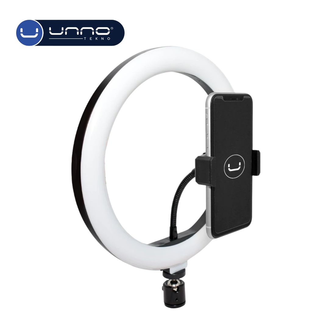 Kit aro de luz anular de 10" LED UNNO TEKNO (PH1802BK)