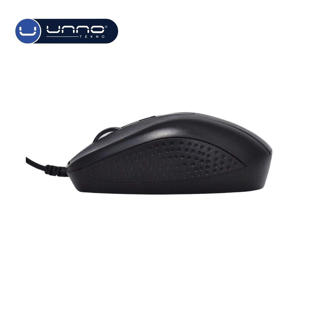 Mouse UNNO TEKNO Trek Alambrico Negro (MS6513BK)