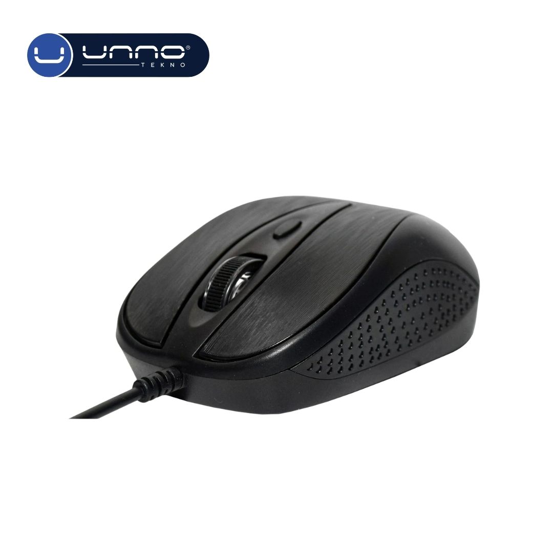 Mouse UNNO TEKNO Trek Alambrico Negro (MS6513BK)