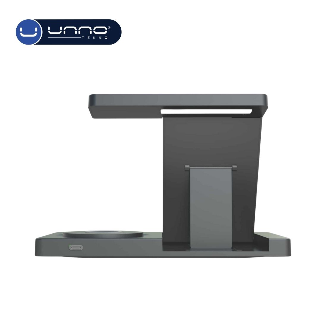 Cargador UNNO TEKNO Inalambrico ChargePro 3 en 1 Stand 15W (PW5119BK)