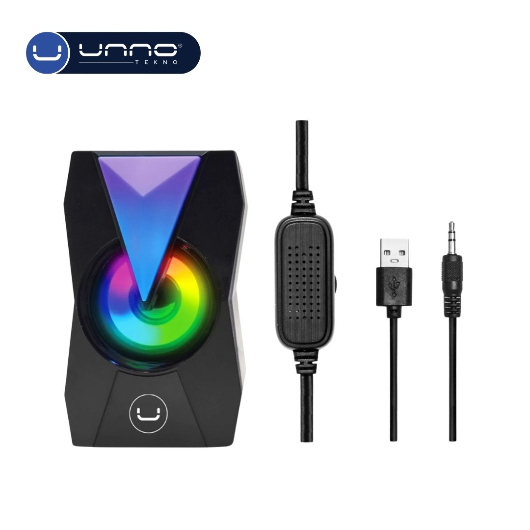 Bocina UNNO TEKNO ICON 10W Luz RGB Negro  (SP9013BK)