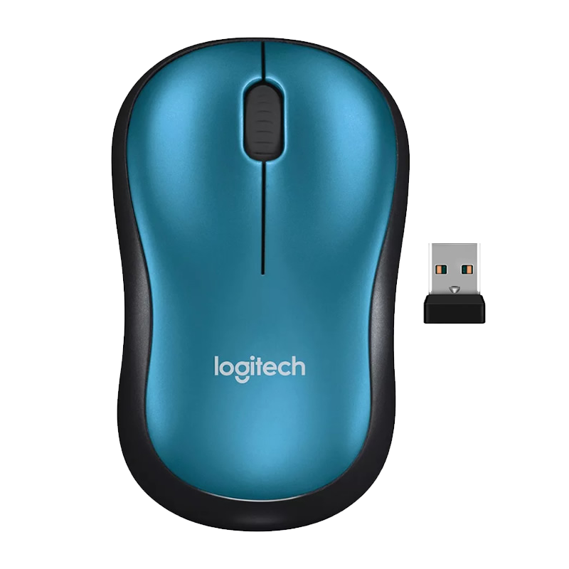 Mouse Logitech Optico 1000dpi USB M185 Azul 1