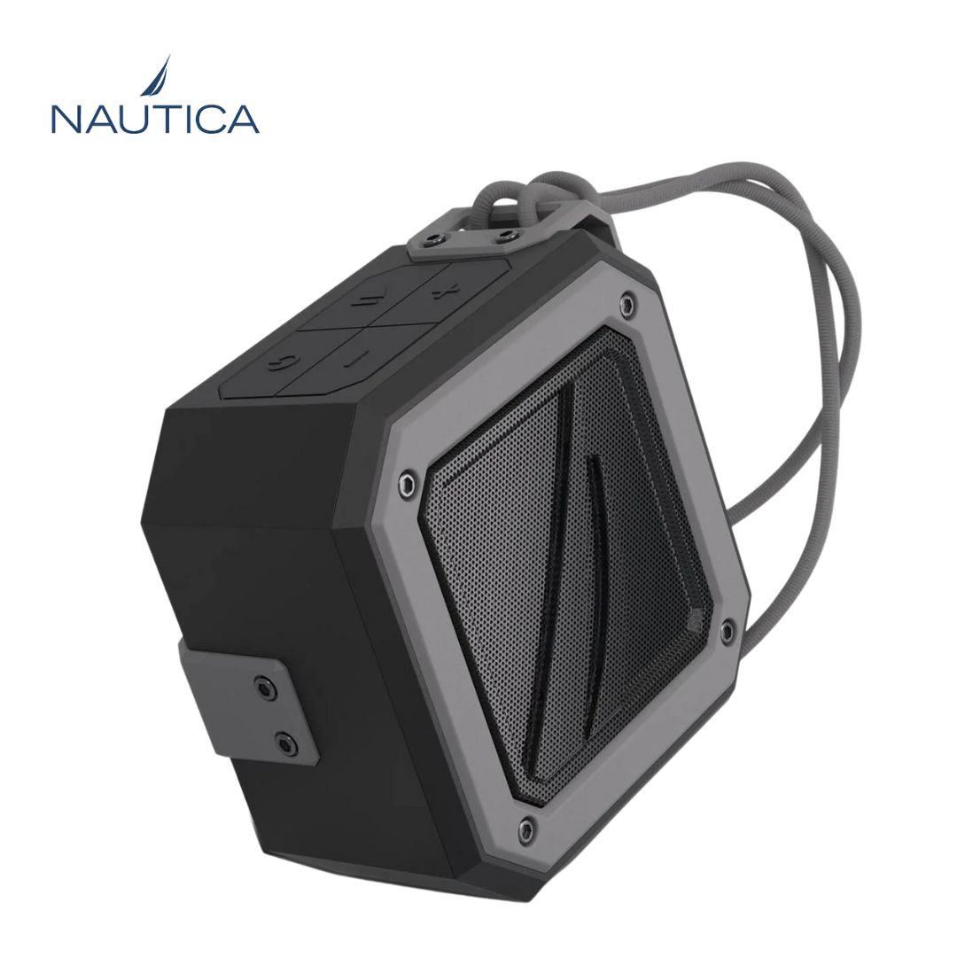 Bocina Nautica Portatil Exterior Bluetooth S100 Negro / Gris