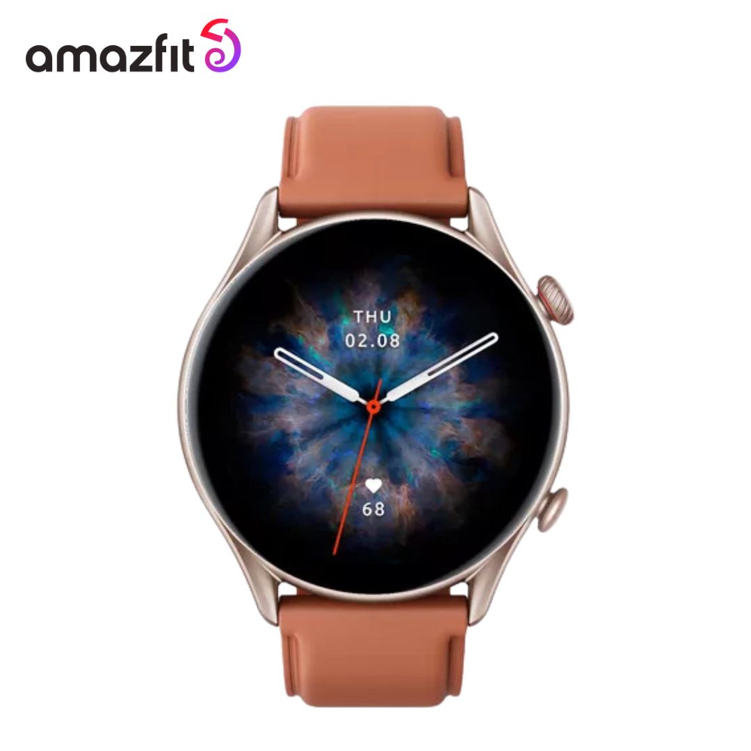 Reloj Amazfit GTR 3 Pro de Cuero Cafe