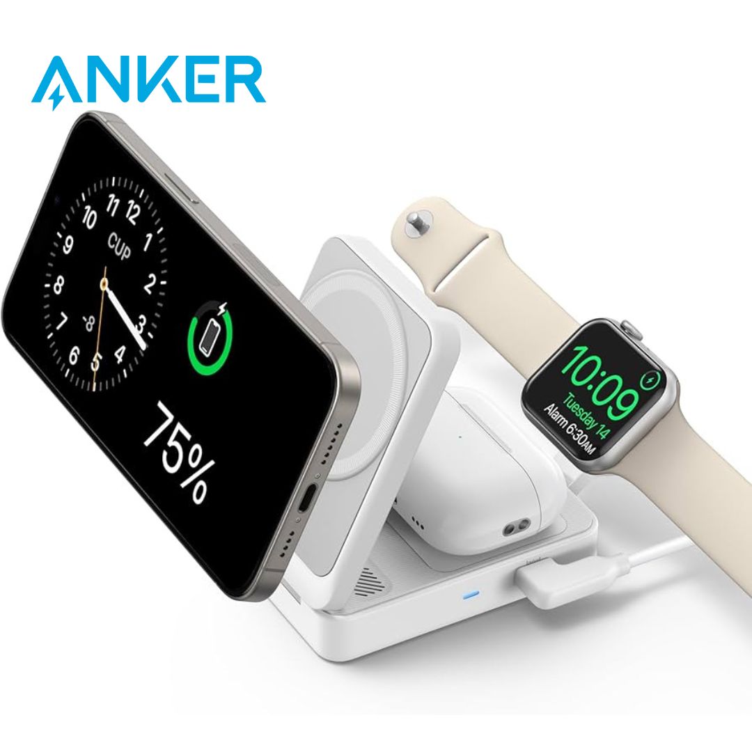 Base de cargar Anker MagGo Wireless 3 en 1 