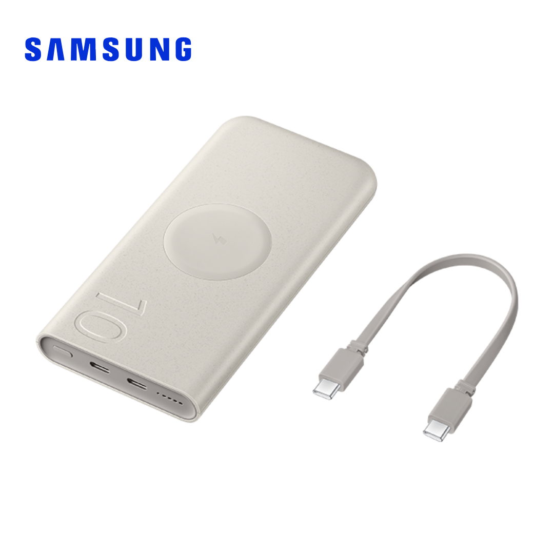 Power Bank Samsung Wireless(EB-U2510) 10000 mAh 25W Fast Charging Dual Port Crema