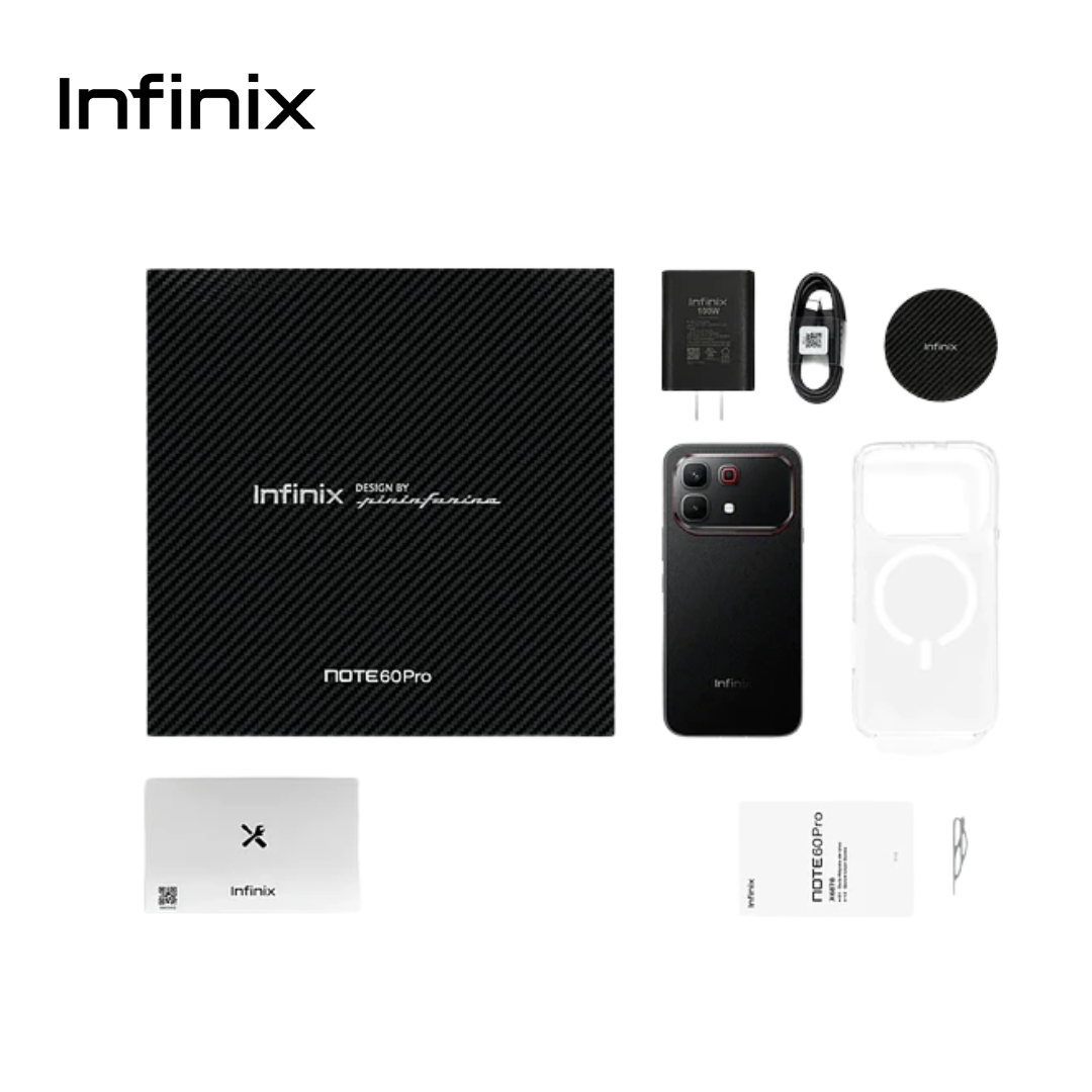 Celular Infinix Note 60 Pro + Kit 256GB/8 Liberado Dual Sim Negro