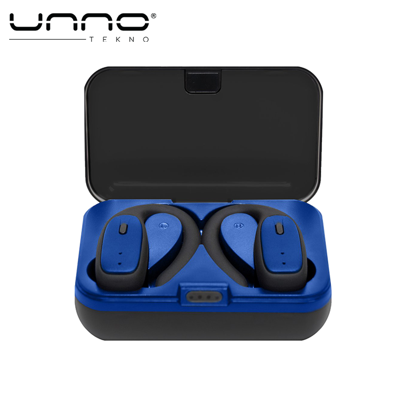 Audifono UNNO TEKNO Flex TWS Earbuds Negro con Azul (HS7503BL)