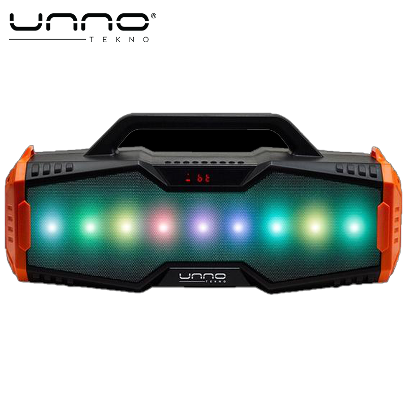 Bocina UNNO TEKNO Samba Led para fiestas Naranja 2