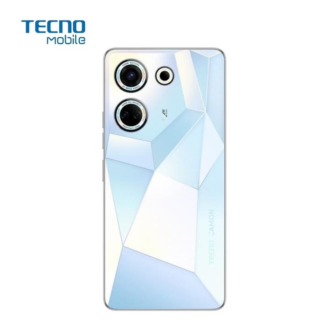 Celular Tecno Camon 20 4G 256GB/8 Liberado Dual Sim Blanco Glaciar