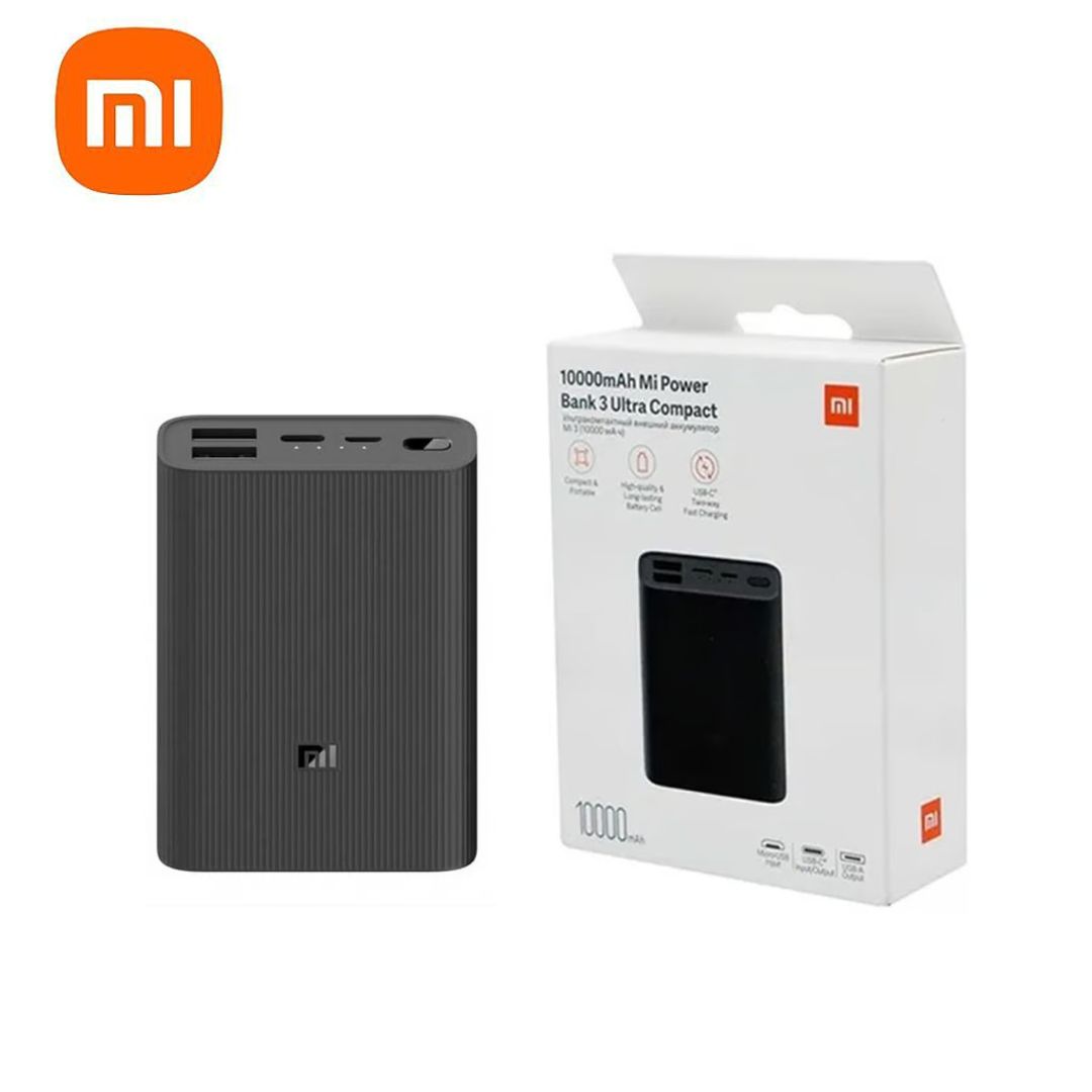 Power Bank Xiaomi Mi 3 Ultra Compact 10000mAh Negra