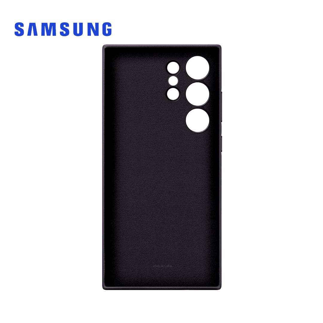Case Samsung de Cuero Vegano para Galaxy S24 Ultra Negro (GP-FPS928HCA)
