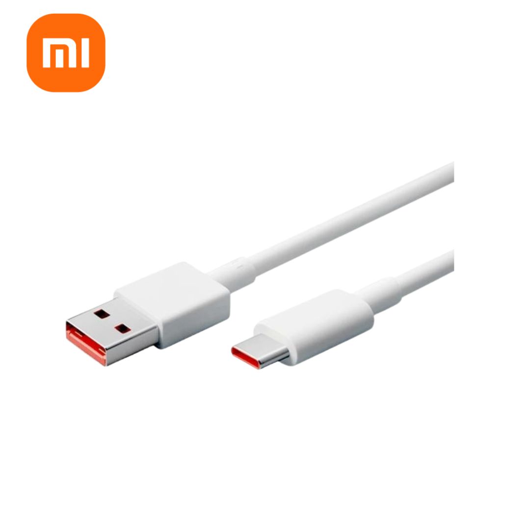 Cable Xiaomi 6A Tipo USB a Tipo USB C  1M Blanco