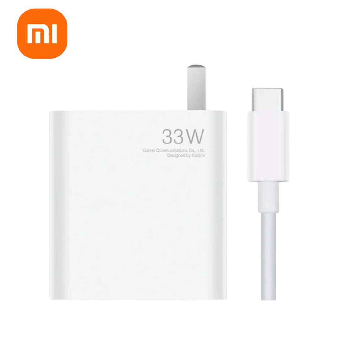 Cargador Xiaomi con cable USB a USB C 33W Blanco