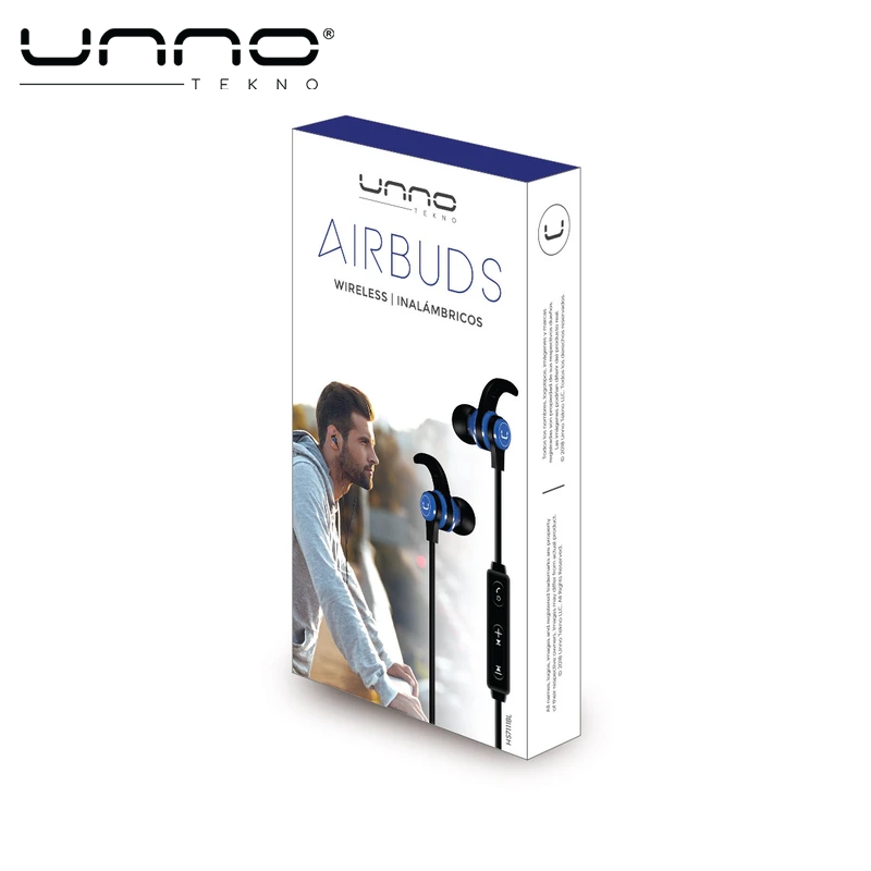 Audifono UNNO TEKNO Airbuds Wireless Azul (HS7111BL)
