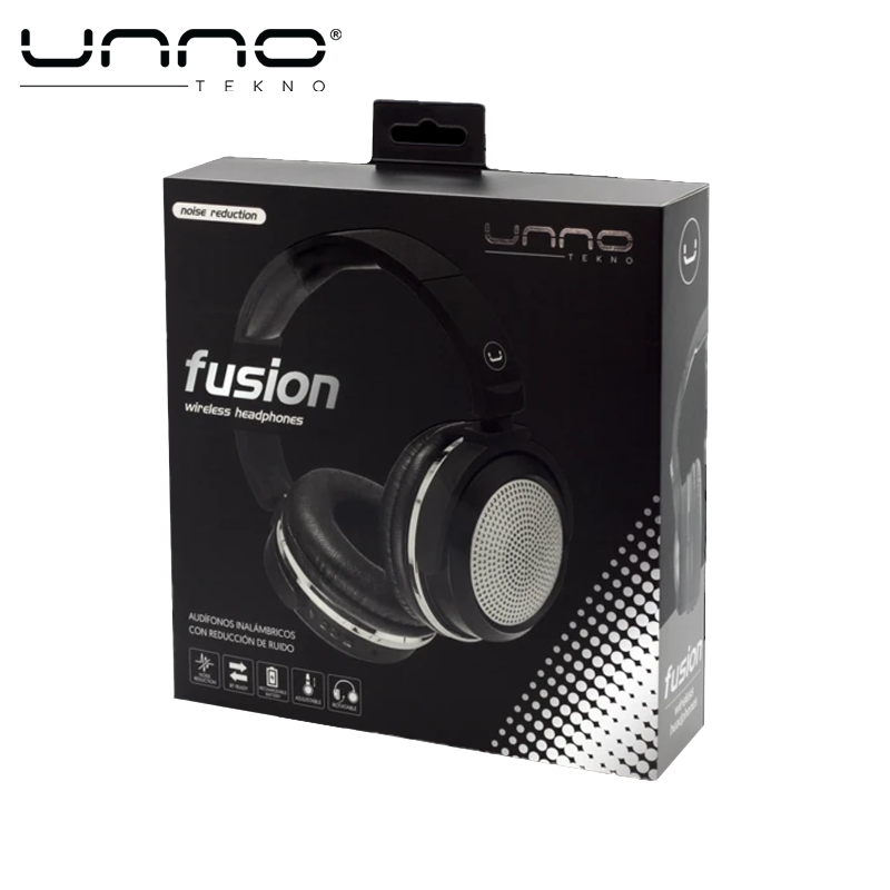 Audifono UNNO TEKNO Fusion Inalambricos con Micrófono Plateado (HS7412SV)