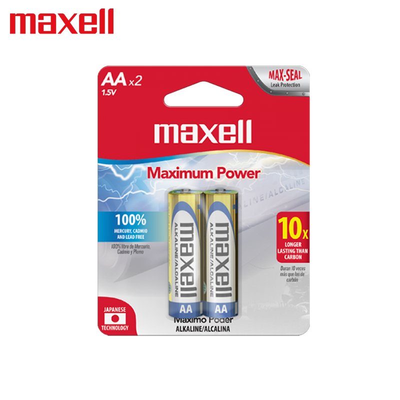 Bateria Maxell AA Alkalina par