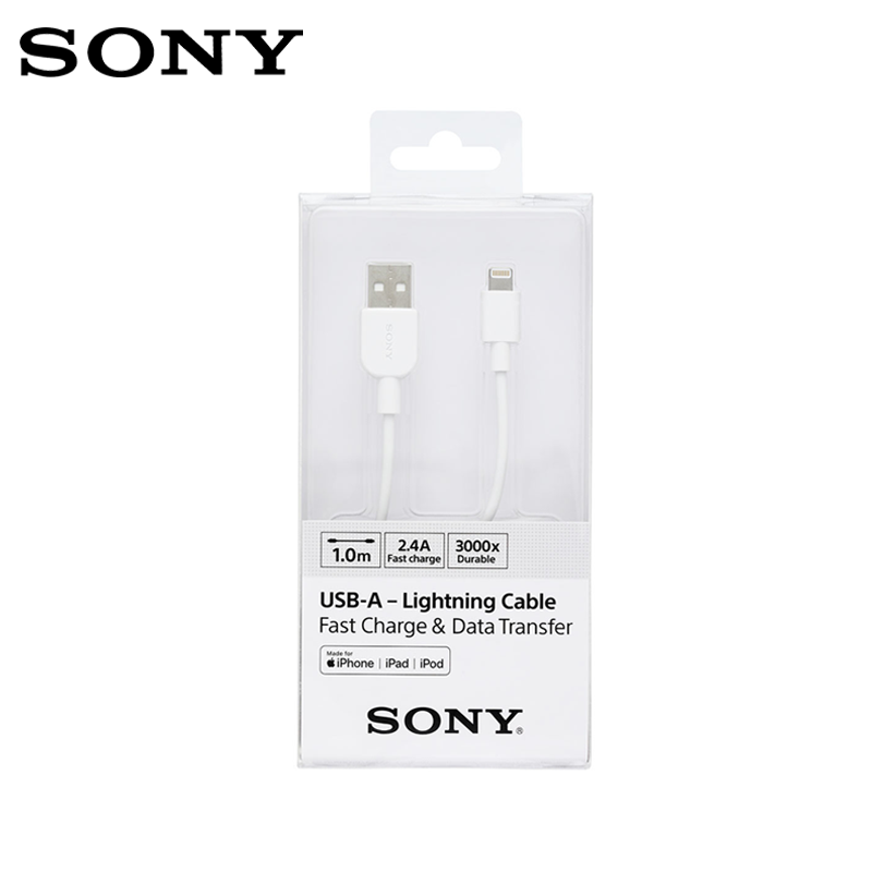 Cable Sony Lightning 1m Blanco