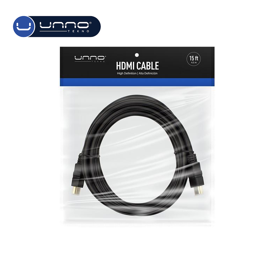Cable UNNO TEKNO HDMI 4.5M Negro (CB4115BK)