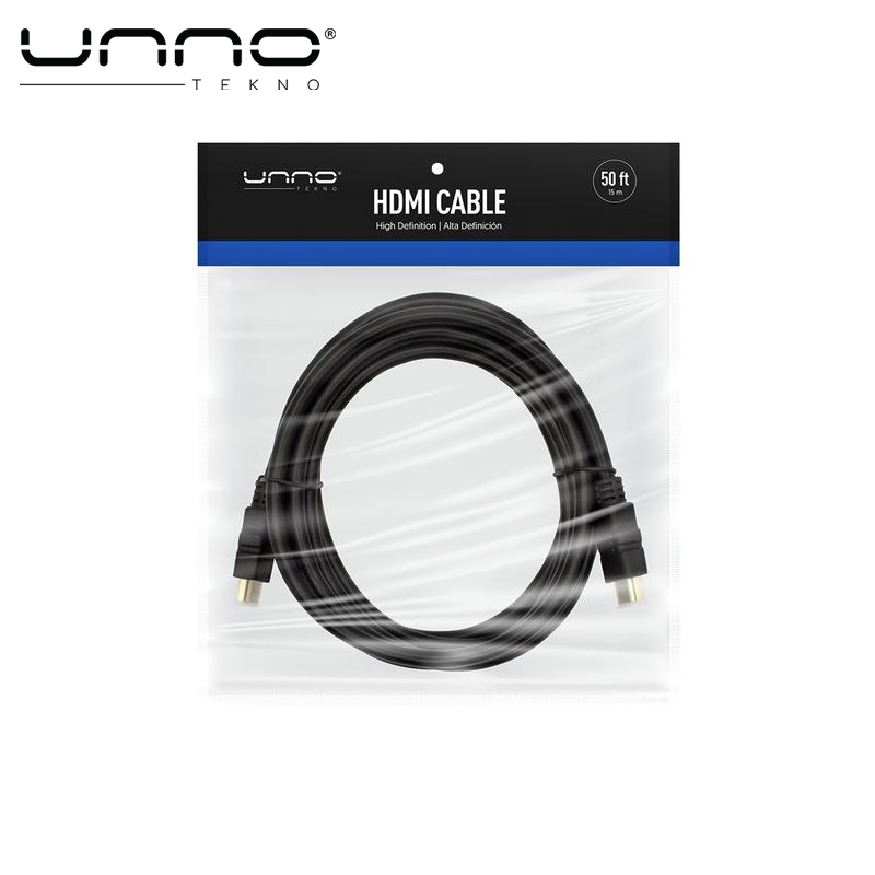 Cable UNNO TEKNO HDMI 15M Negro (CB4150BK)