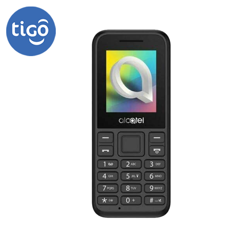 Celular Alcatel 1066 Tigo un Sim Negro