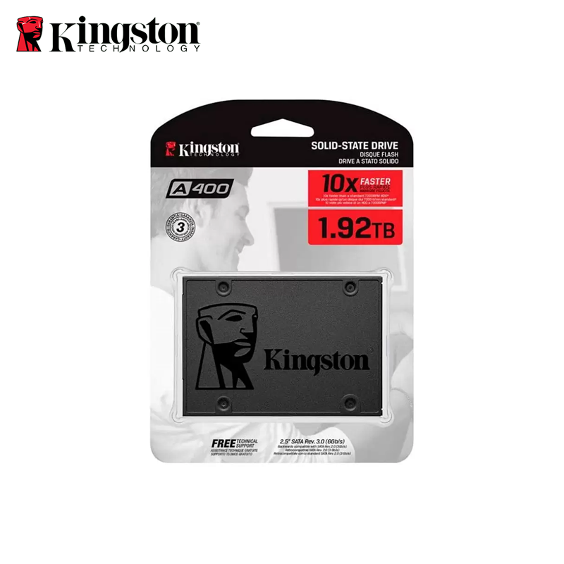 Disco Estado Solido Kingston SSD 1.9TB A400 SATA3 2.5