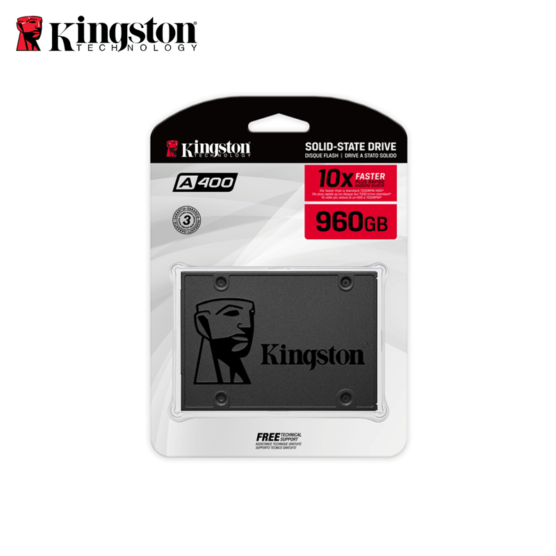 Disco Estado Solido Kingston SSD 960GB A400 SATA3 2.5
