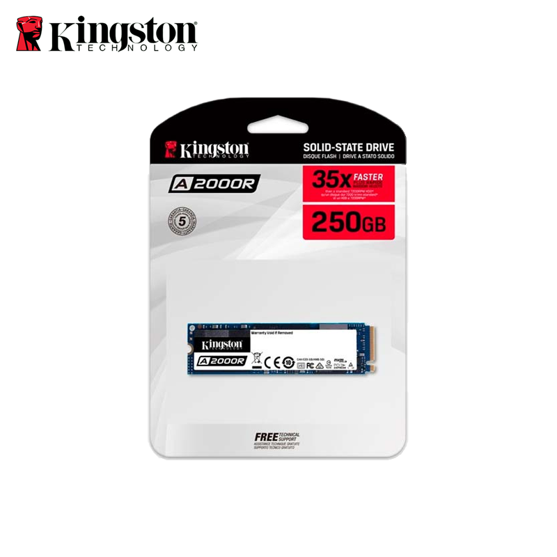 Disco Estado Solido Kingston SSD 250GB M.2 A2000R