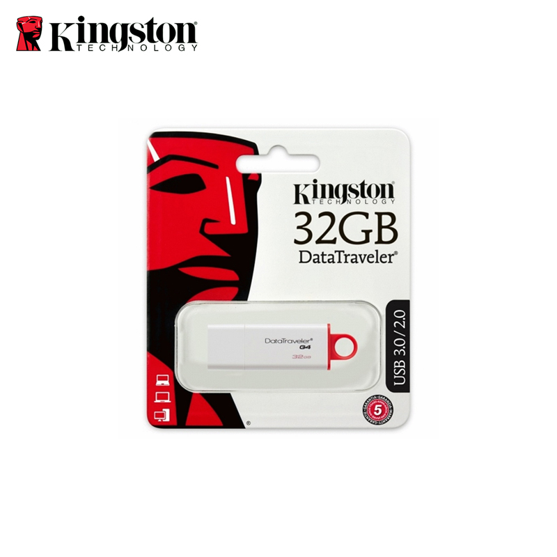 Memoria Kingston USB Data Traveler G4 32 GB Blanco con Rojo