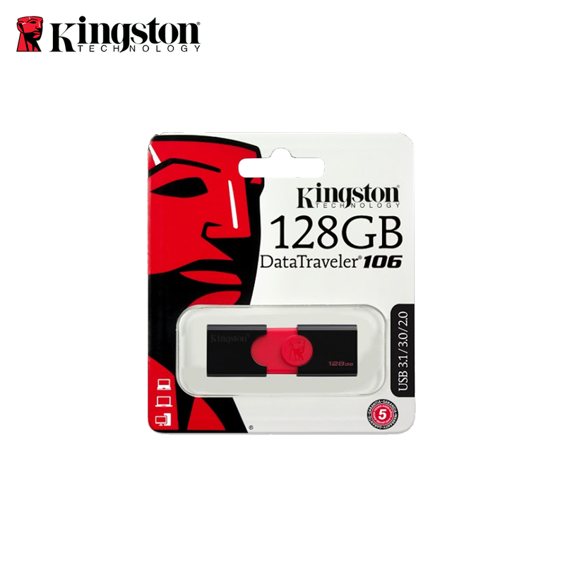 Memoria Kingston USB Data Traveler DT106 128 GB Negro rojo