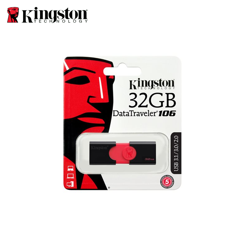 Memoria Kingston USB Data Traveler DT106 32 GB Negro rojo