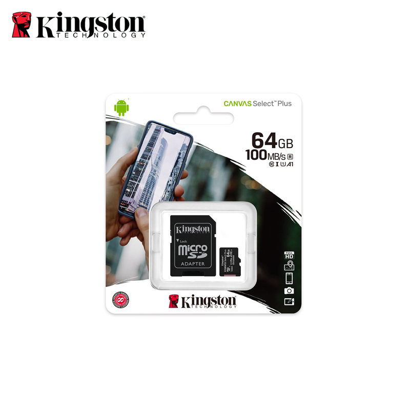 Memoria Kingston Micro SD Blister con adaptador 64 GB 100MB/S Clase 10