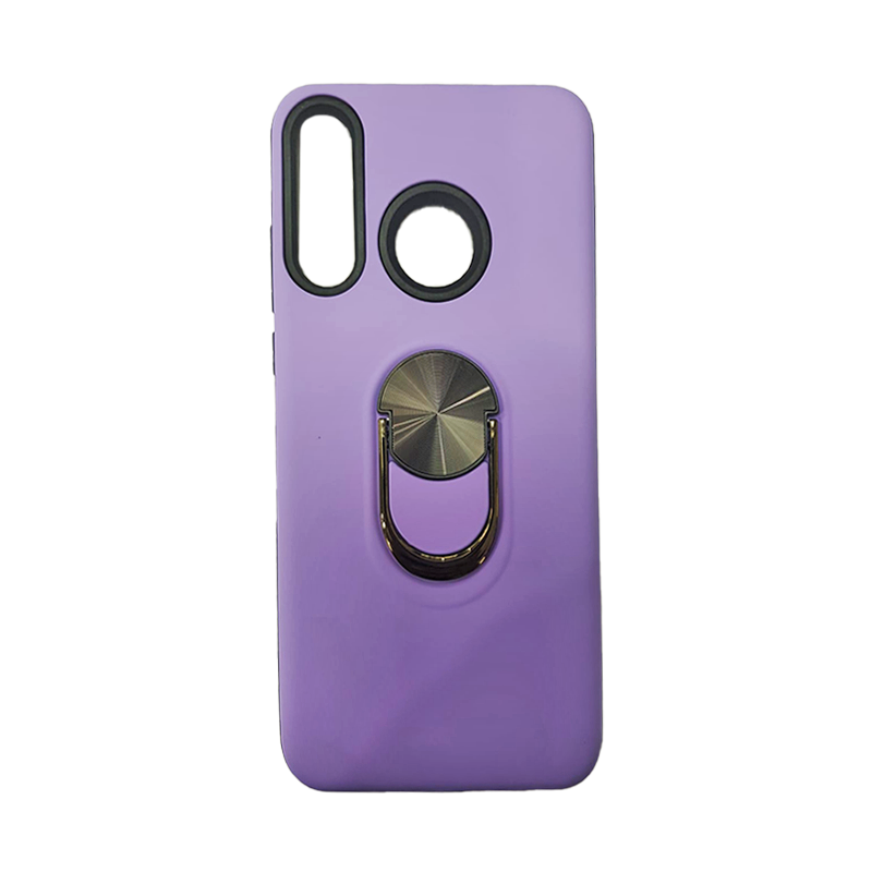Protector  Huawei P30Lite Doble hule con anillo Lila