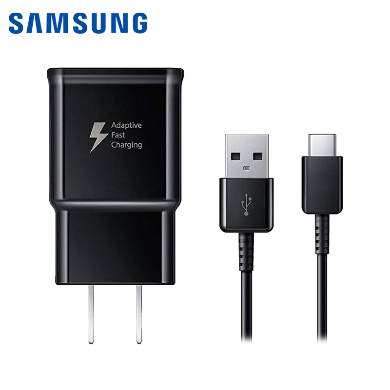 Cargador Samsung Travel Adapter Fast Charger USB Type-C 15W S8 y P10 Negro