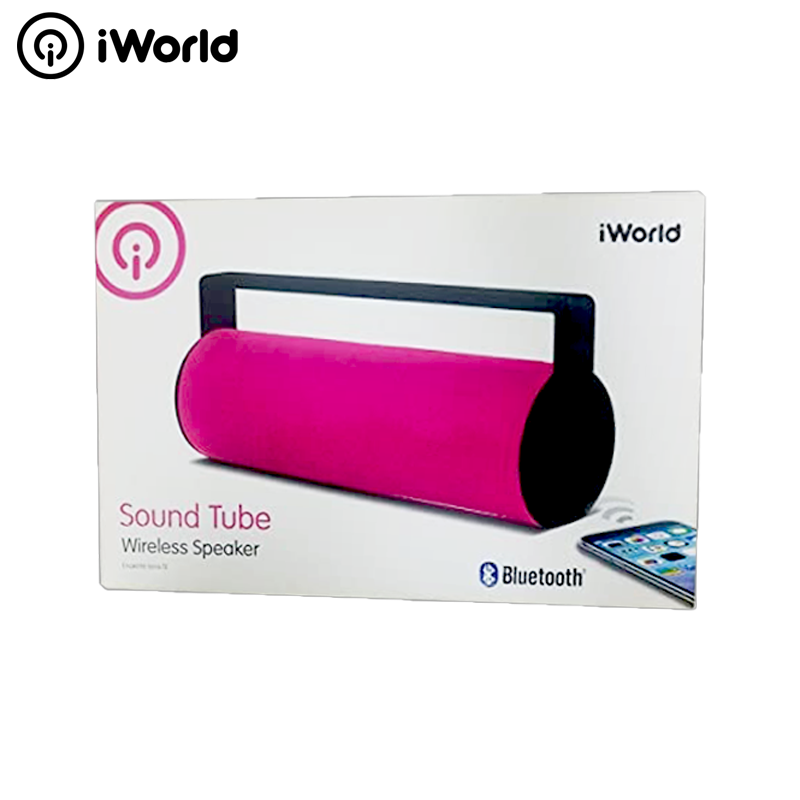 Bocina iWorld Sound Tube Wireless Speaker Rosado