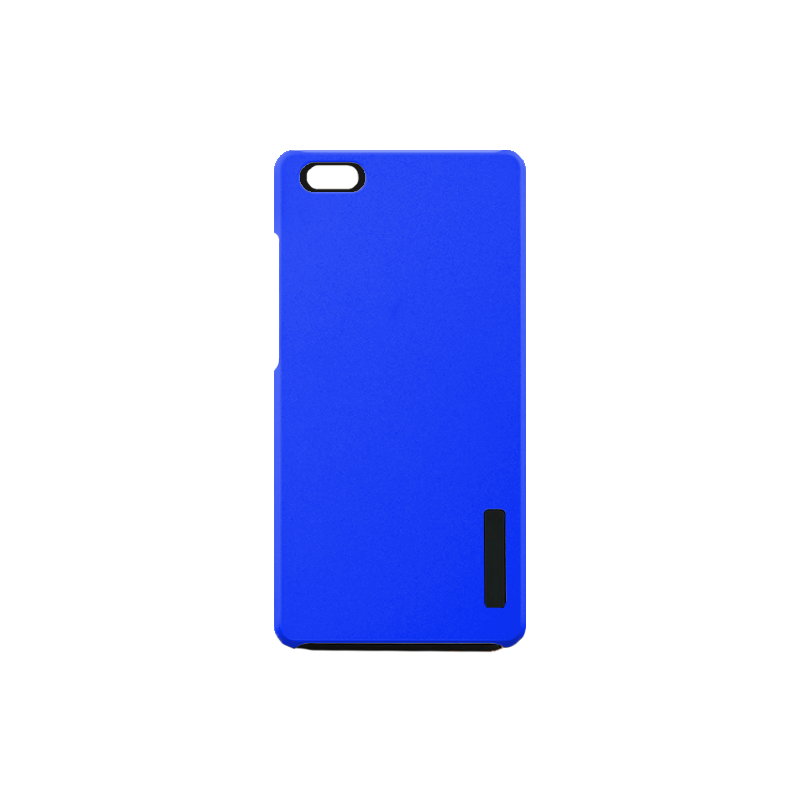Protector Hule Huawei P8 Lite Negro con azul
