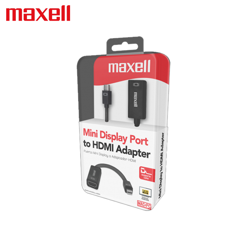 Adaptador Maxell Cable Mini Display a HDMI Negro