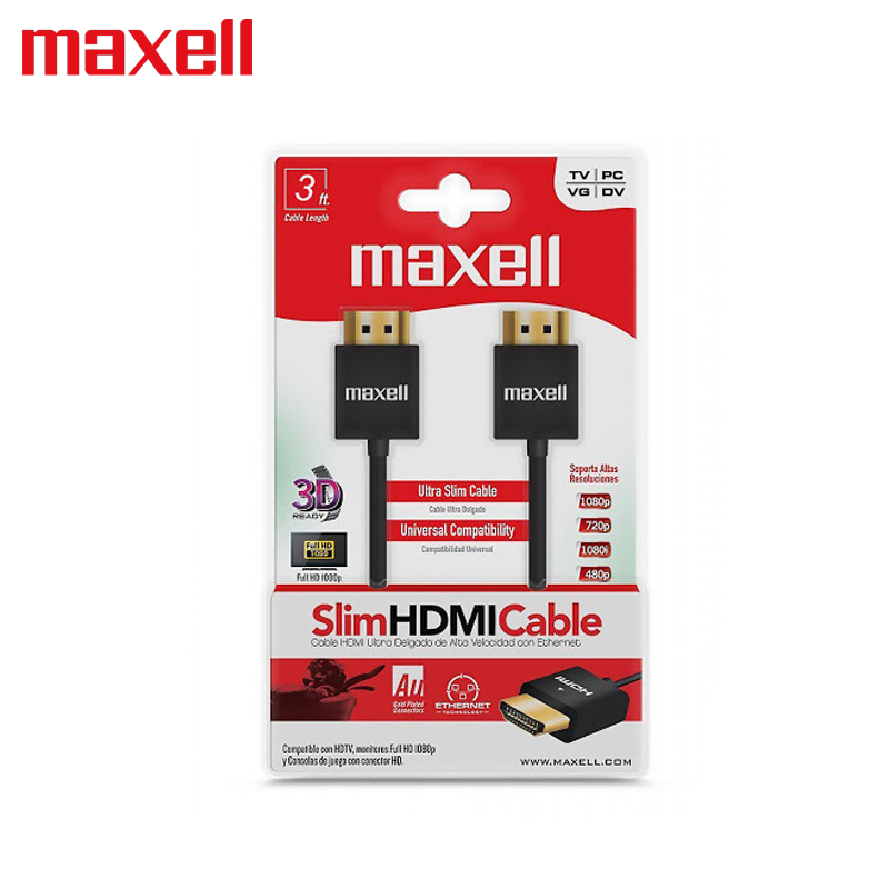 Cable Maxell HDMI 700 Ultra Slim Negro