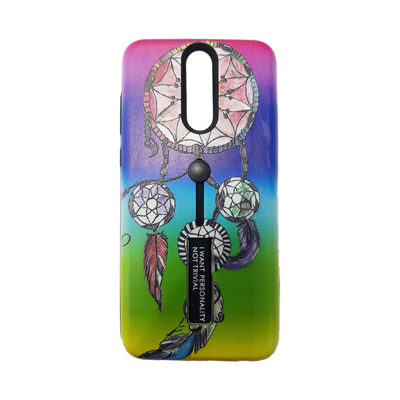 Protector con boton y soporte Mate 10 Lite
