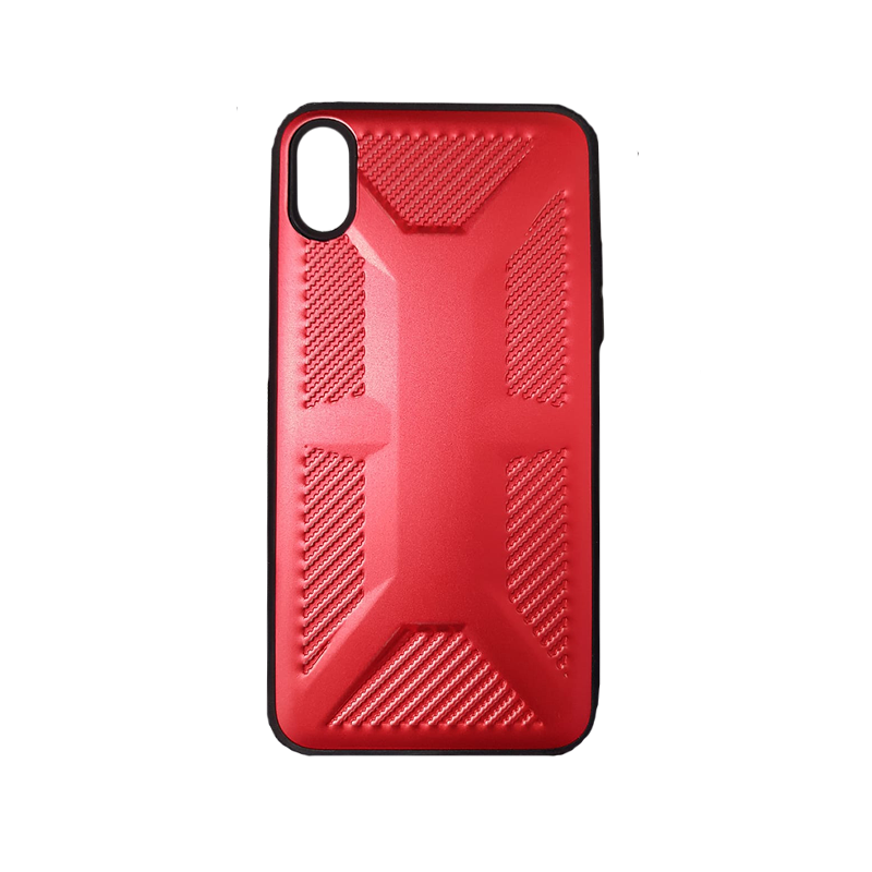 Protector de hule doble iPhone XS Rojo
