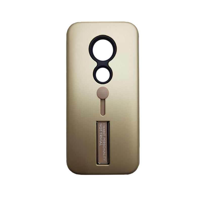 Protector Nexus de hule con boton Moto E5 Play Dorado